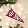 Old World Christmas Blown Glass Ornament for Christmas Tree, Indiana Pennant Glass - 3 of 3