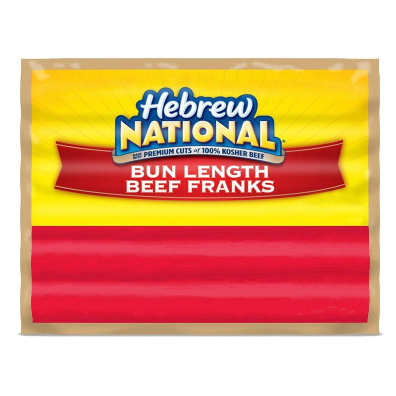 Hebrew National Bun Length Beef Franks - 12oz, 1 of 7