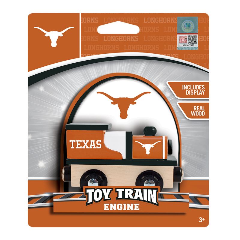 MasterPieces Officially Licensed NCAA Texas Longhorns Wooden Toy Train Engine For Kids, 3 of 6