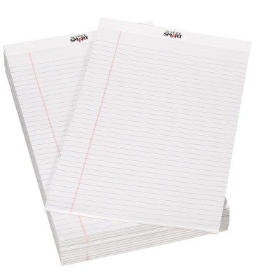 School Smart Legal Pad, 8-1/2 x 14 Inches, White, 50 Sheets, pk of 12