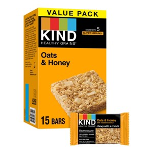 KIND Healthy Grains Bars Oats & Honey - 18oz/15ct - 1 of 4