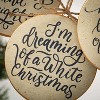 Script Disc Ornament Multicolor 6"H Metal Set of 3 - 2 of 2