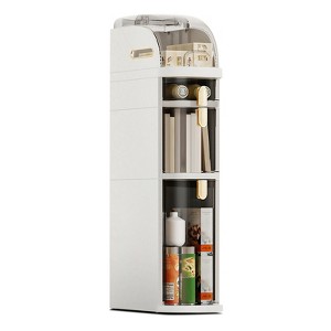 COZONY Slim Bathroom Storage Cabinet with Drawers & Tissue Box, Narrow Waterproof Rolling Tower Cart Organizer for Small Space, Laundry, Living Room - 1 of 4