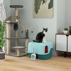 Cat Litter Box Enclosure with Lid and Lockable Openable Cover,Indoor Pet Litter Box for Cats-LAOTIES - 2 of 4