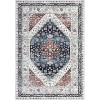 Washable Vintage Area Rugs, Stain-Resistant Non-Slip Mat, Non-Shedding Floor Carpet for Kitchen Bedroom Living Room Dining Room Home Office - 2 of 4
