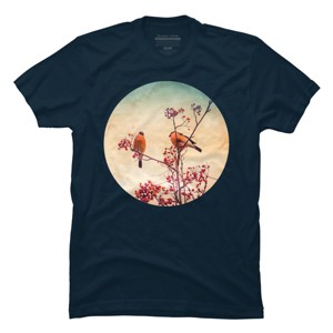 Men's Design By Humans Bullfinch eat rowan By AnnArtshock T-Shirt - 1 of 4
