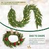 6 Ft Realistic Christmas Garland, Real Touch Norfolk Pine Garland for Mantle, Dense Artificial Greenery Garland Decor for Fireplace Stairs Table - 4 of 4