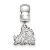 Black Bow Jewelry Sterling Silver Texas Christian Horned Frogs NCAA Bead Charm - 2 of 4