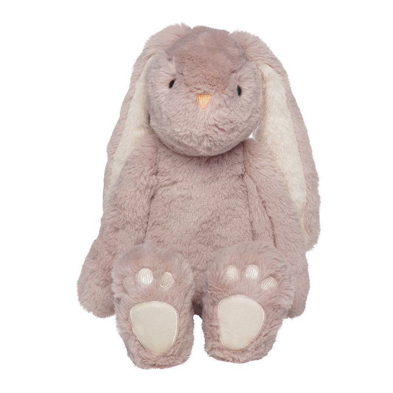 Manhattan Toy Ivy the Mauve & Light Beige Snuggle Bunnies 12" Stuffed Animal with Embroidered Accents, 1 of 8