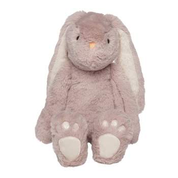 Manhattan Toy Ivy the Mauve & Light Beige Snuggle Bunnies 12" Stuffed Animal with Embroidered Accents