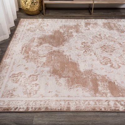 Alhambra Reversible Brown/Cream Synthetic 3x5 Modern Area Rug