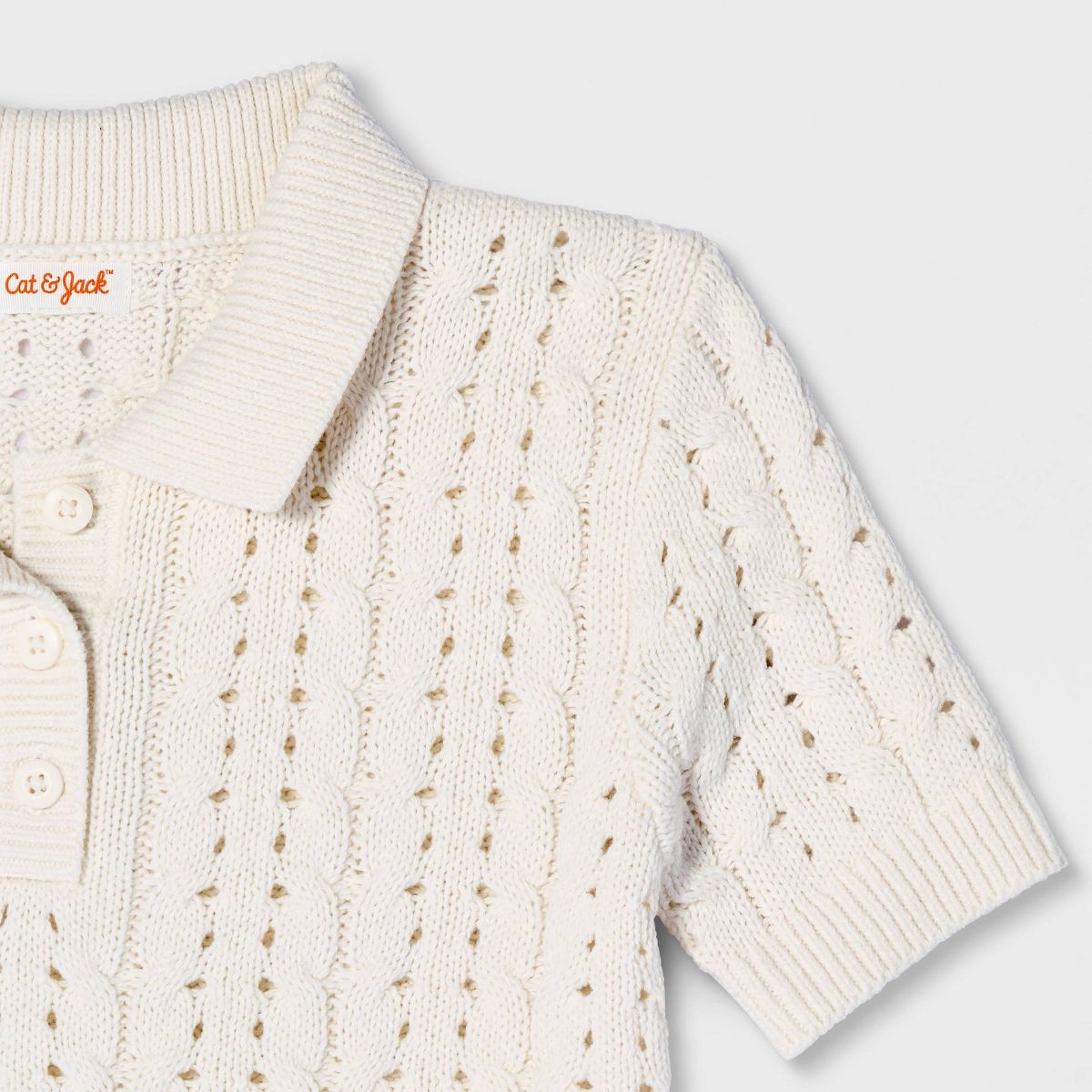 Girls' Short Sleeve Pullover Sweater - Cat & Jack™ - thumbnail 6