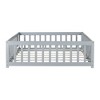 Whisen Twin Size Montessori Floor Platform Bed with Built-in Book Storage Rack on Headboard - 4 of 4