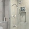 Cobbe Brushed Nickel Bathtub Shower Faucet Set with 10 Settings ABS Handheld Shower and Bathtub Spout Double Handle - 3 of 4