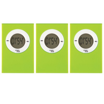 Teacher Created Resources Magnetic Digital Timer Aqua Pack of 3