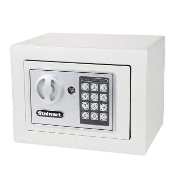 Fleming Supply Electronic Digital Safe - Steel Security Lock Box with Keypad - Gray