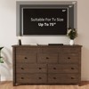 Garvee Fluted 7 Drawer Dresser, 7 Chest of Drawers with Fluted Design, 54" Wide Wooden Dresser Organizer for Bedroom Living Room Nursery - 3 of 4
