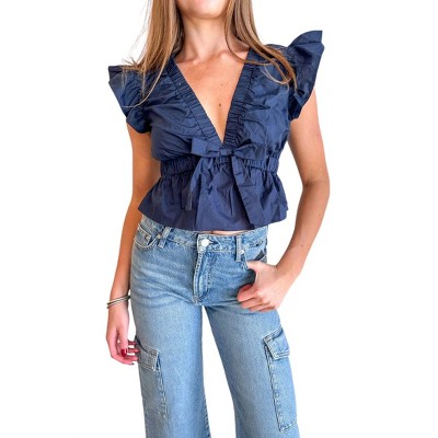 Women's Kirby Babydoll Top - day + moon