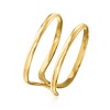 RS Pure by Ross-Simons 14kt Yellow Gold 2-Band Open-Space Ring - 2 of 4