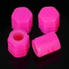 TruAIR Glowing Tire Valve Stem Caps (4-Pack, Pink) - 3 of 4