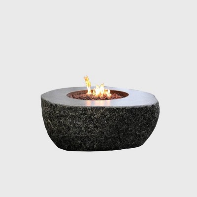 Fiery Rock Outdoor Natural Gas Fire Table - Elementi