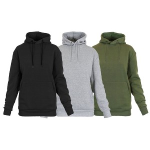 Rudolph Women's Heavyweight Loose Fit Fleece Lined Pullover Hoodie-3 Pack - 1 of 2