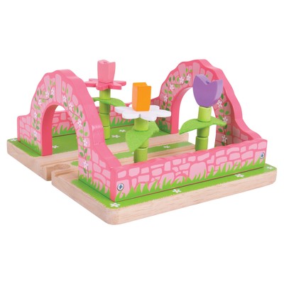 big wooden train set