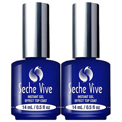 Pinpoint Accepteret Pidgin Seche Vive Gel Top Coat Duo - 1 Fl Oz : Target