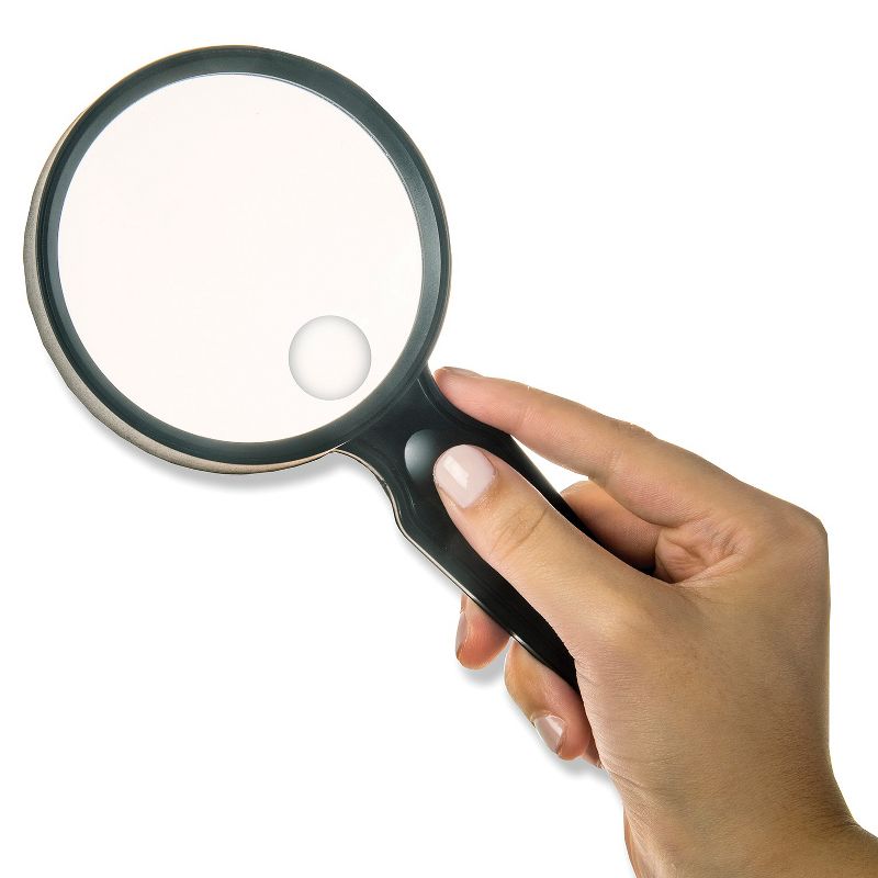 CARSON® MagniView™ 2x Handheld Magnifier with 4.5x Spot and 3.5-Inch Acrylic Lens, 3 of 10