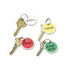 Avery Card Stock Metal Rim Key Tags 1 1/4 dia Assorted Colors 50/Pack 11026 - 2 of 4