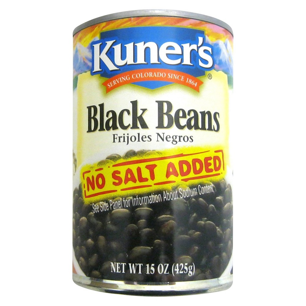 UPC 072273136137 product image for Kuner's Black Beans with No Salt Added - 15oz | upcitemdb.com
