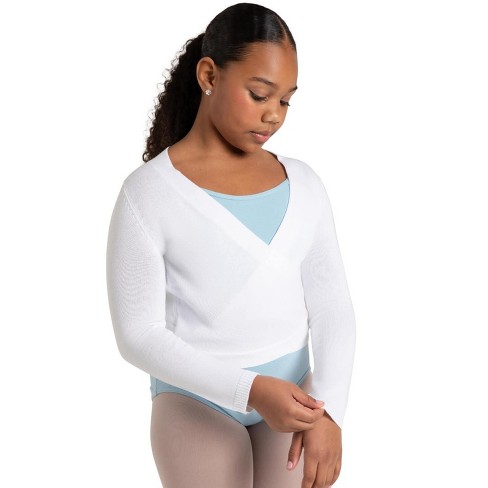 Capezio White Women's Wrap Sweater - Girls Intermediate : Target