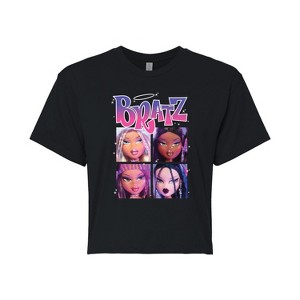 Women's - Bratz - Photo Grid Cropped Graphic T-Shirt - 1 of 4