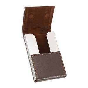 Unique Bargains PU Leather Magnetic Closure Business Card Holder - 1 of 4