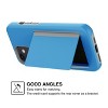 Reiko TPU PC Hybrid 2-in-1 Flip Card Holder Phone Case for Apple iPhone 12 Mini in Blue - 2 of 4