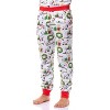 Peanuts Boys' Christmas Santa Snoopy Charlie Brown Characters Pajama Set White - 3 of 4