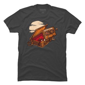 Men's Design By Humans Dead Man Walkmann By LetterQ T-Shirt - 1 of 4