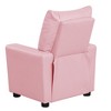 Yinvani Pink PVC Child Recliner Chair with Cup Holder - 2 of 4