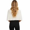 Anna-Kaci Women's Knit Shoulder Wrap with Draped Neckline and Asymmetrical Hem 25.5in - One Size Fits Most, White - 4 of 4
