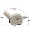 Power Lift Recliner Chair for Elderly with Massage and Heat, Overstuffed Recliner Chairs - 3 of 4