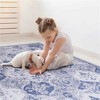 SKRAN Moroccan Trellis Washable Small Area Rug, Area Rug for Bedroom Living Room, Non-Slip Oriental Accent Throw Carpet - 2 of 4