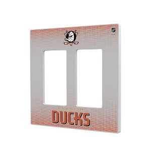 NHL Western Conference Teams Linen Hidden-Screw Light Switch Plate for Double Rocker - 1 of 4