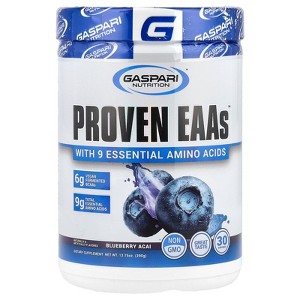 Gaspari Nutrition Proven EAAs™ with 9 Essential Amino Acids, Blueberry Acai, 13.75 oz (390 g) - 1 of 2