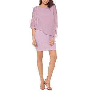 XSCAPE Womens Capelet Sheath Dress - 1 of 1