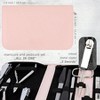 10 - Piece Manicure Pedicure Kit with Pink Synthetic Leather Case, Nail Care and Clipper Set - 3 of 3