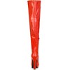 Allegra K Women's Platform Round Toe Chunky Heels Over the Knee High Boots - 4 of 4