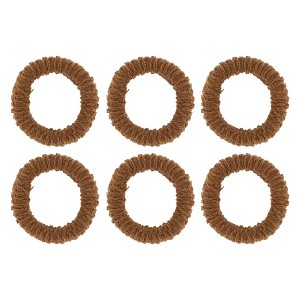 Unique Bargains Women's Thickened Wide Edge Hair Ropes 6 Pcs - 1 of 3