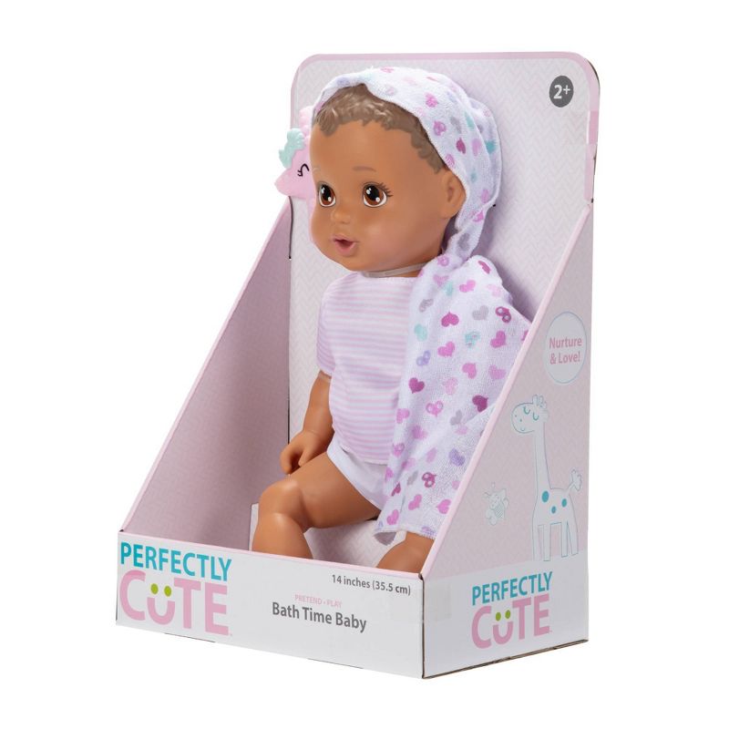Perfectly Cute Bathtime Baby Doll - Light Brown Hair, 5 of 8