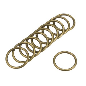 Unique Bargains Zinc Alloy Craft DIY Accessories Hardware Bag Belt O-Ring Buckles 10 Pcs - 1 of 3