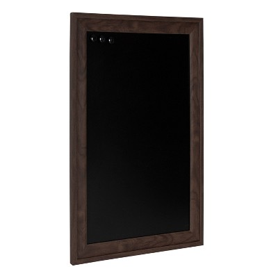 18.5" x 27.5" Bosc Chalkboard Walnut Brown - DesignOvation